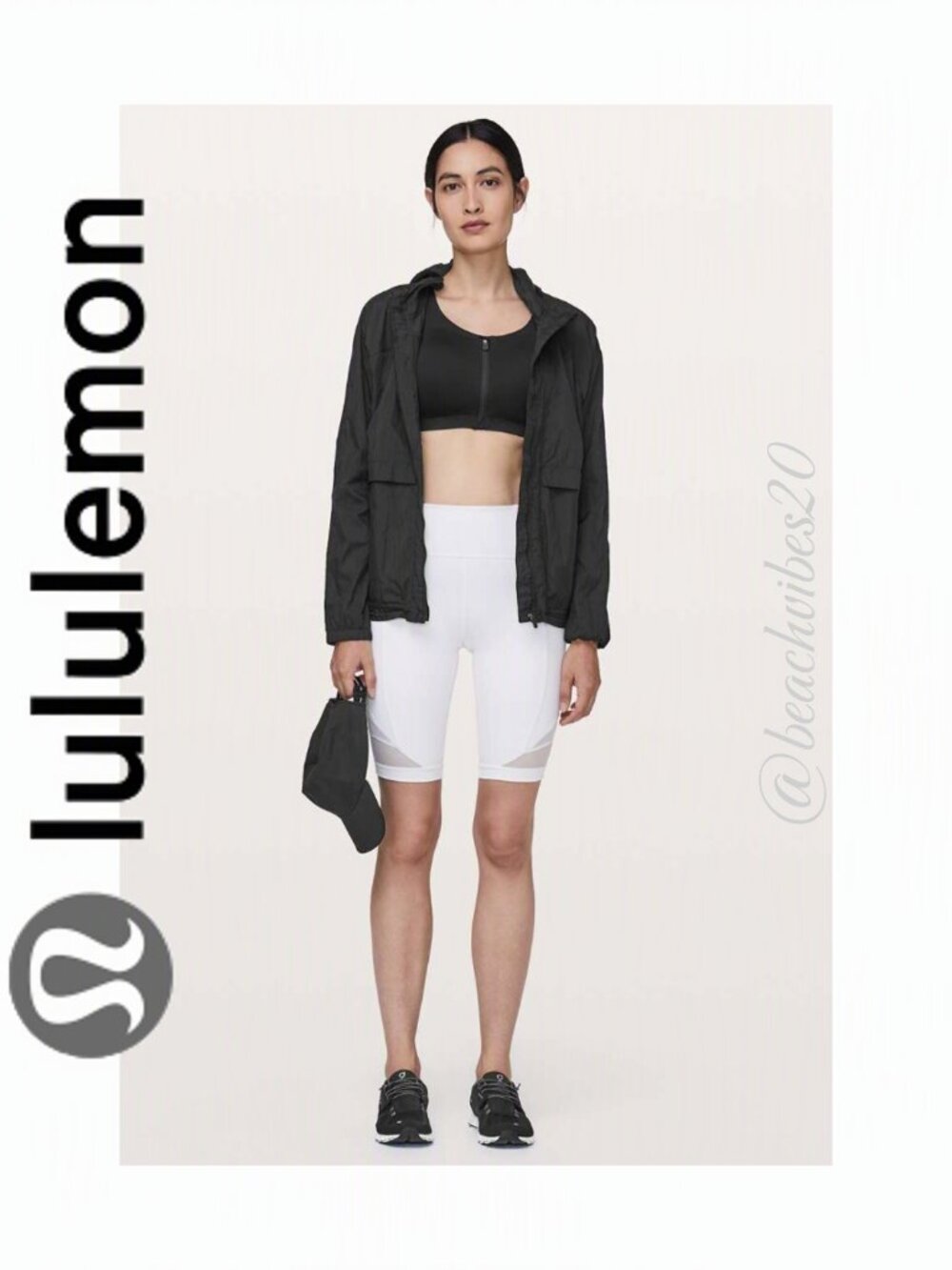 LULULEMON ATHLETICA Enlite Bra *Zip Front Bra Black 32DD NWT LL-142